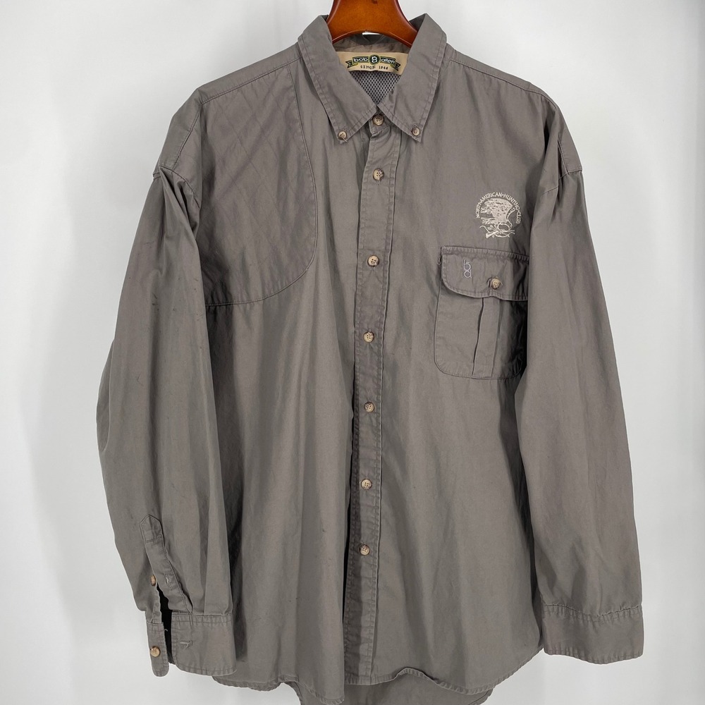 Bob Allen Mens XL Long Sleeve Button Up North American Hunting Club‎ Embroidered